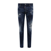 Dsquared² Blue Cotton Men Slim Jean